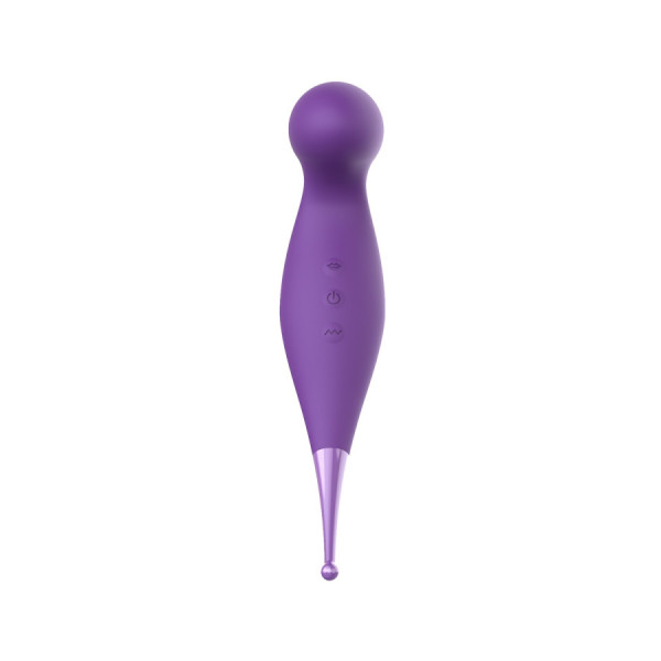 Oiseau du Paradis - Vibromasseur 2 en 1 avec vibration clitoridienne par membrane et embout stimulateur violet 